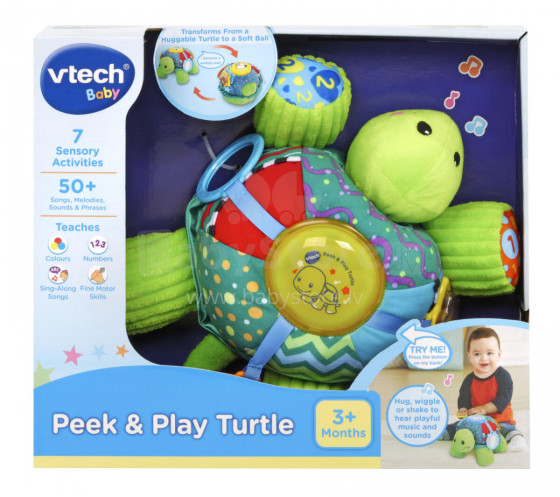 VTECH muzikinis žaislas Peek and Play Turtle, 80-501603