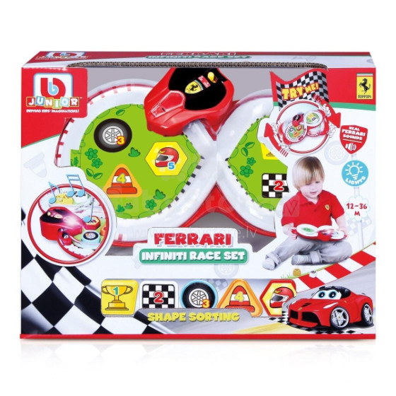 BB JUNIOR trasos rinkinys su automobiliu Ferrari Infinity, 16-81401