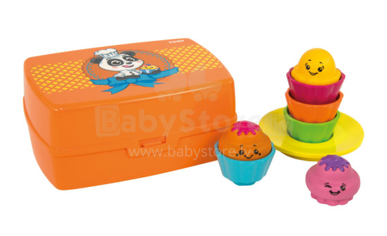 TOMY kēksiņu  komplekts Shake & Sort Cupcakes, E72546