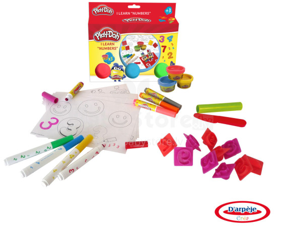 PLAYDOH skaitļu mācīšanās komplekts, CPDO025