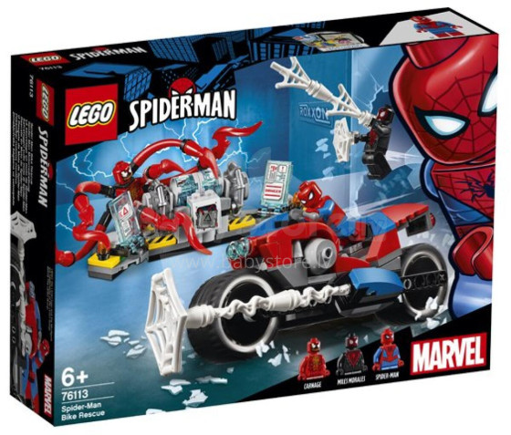 76113 LEGO® Marvel Super Heroes Zirnekļcilvēka bēgšana uz motocikla