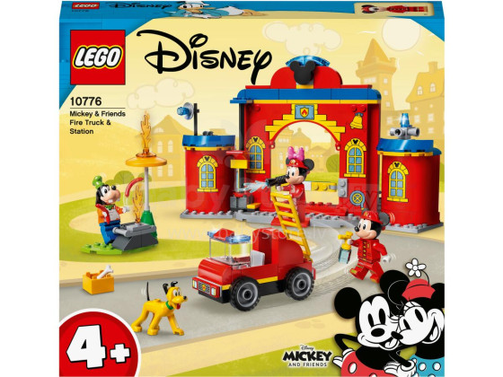 10776 LEGO® Mickey & Friends Mikipeles un viņa draugu ugunsdzēsēju auto un depo