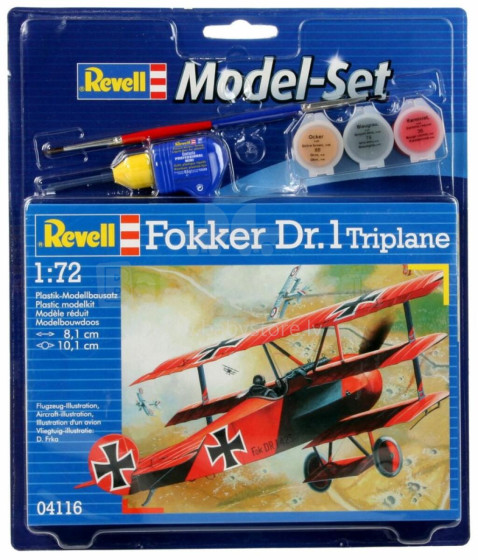 Revell līmējams modelis Fokker DR.1 Triplane