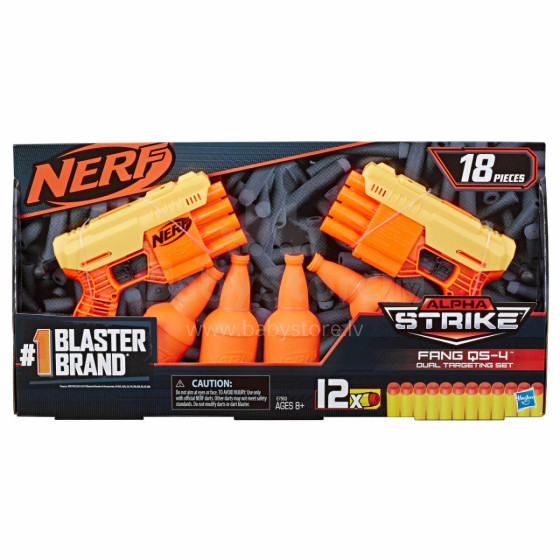 NERF gun set Alpha Strike Fang Qs 4 Duel, E7563EU4