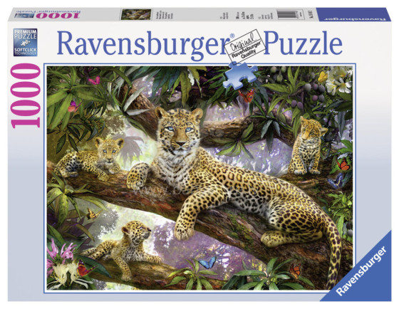 RAVENSBURGER puzzle Leopard Family, 1000d., 191482