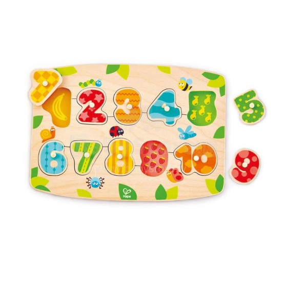 HAPE Number Peg Puzzle, E1404A