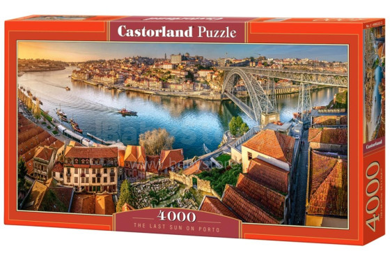 CASTORLAND puzle Pēdējie saules stari pār Porto, 4000 gab. C-400232-2