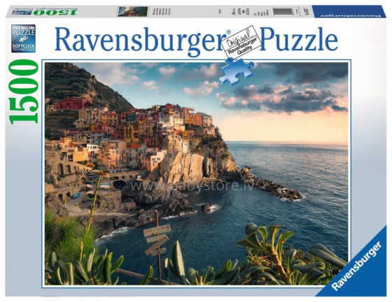 RAVENSBURGER dėlionė Vaizdas į Cinque Terre, 1500d., 16227