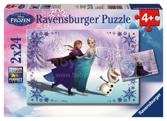 RAVENSBURGER puzle Frozen māsas, 2x24 gb, 091157