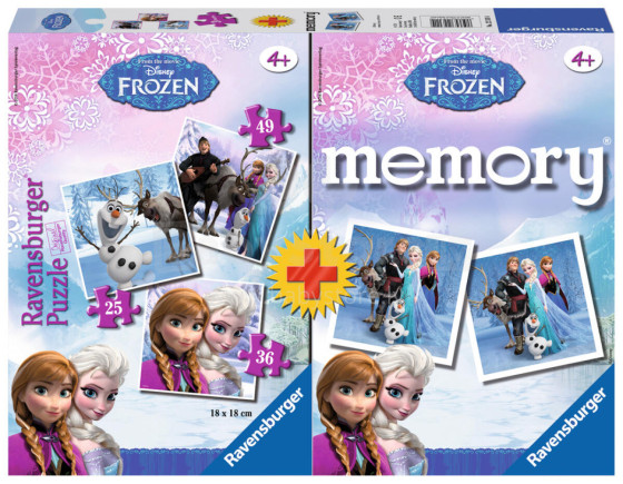 RAVENSBURGER dėlionė Frozen memory +, 223114