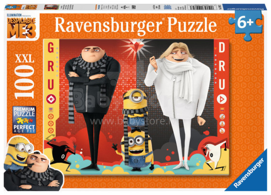 RAVENSBURGER dėlionė Minions:Despicable Me 3 100vnt., 10962