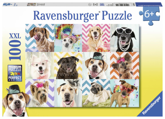 RAVENSBURGER puzzle Doggy Disguise 100 vnt, 10870