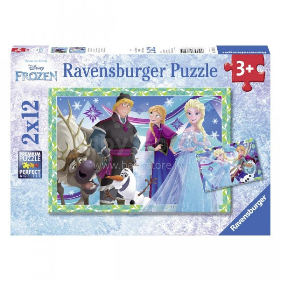 RAVENSBURGER puzle Frozen 2x12p, 7621