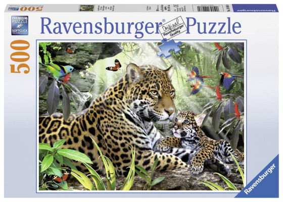 RAVENSBURGER puzzle Jaguar Offspring 500p, 14486