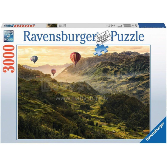 RAVENSBURGER dėlionė Landscape 3000vnt, 17076