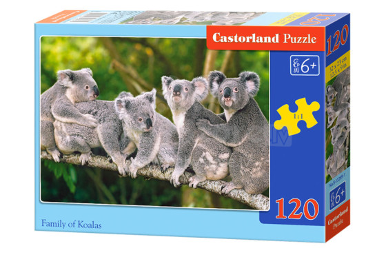 CASTORLAND puzle Koalas ģimene, 120 gab. B-13289-1