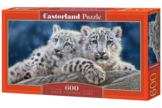 CASTORLAND puzzle Snow Leopard Cubs, 600 el.  B-060115