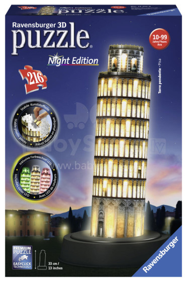 RAVENSBURGER Pisa tower, night edition, 216 d., 12515