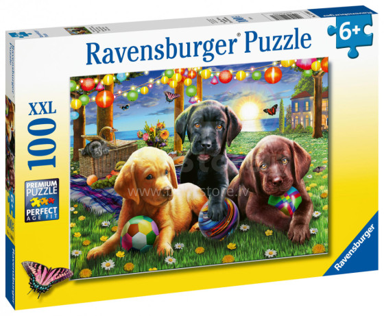 RAVENSBURGER pussel Dog picnic 100st., 12886