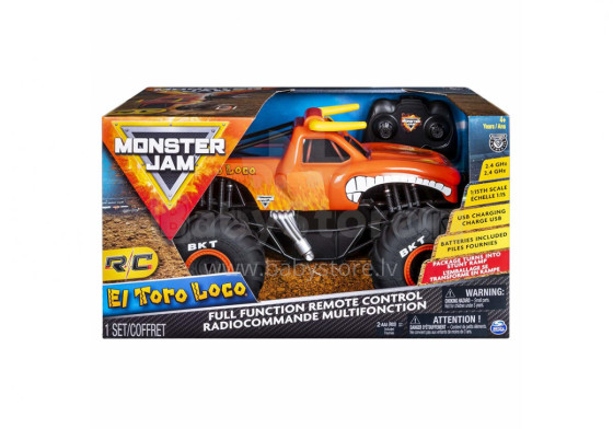 MONSTER JAM visureigis RC 1:15 El Toro Loco, 6044991