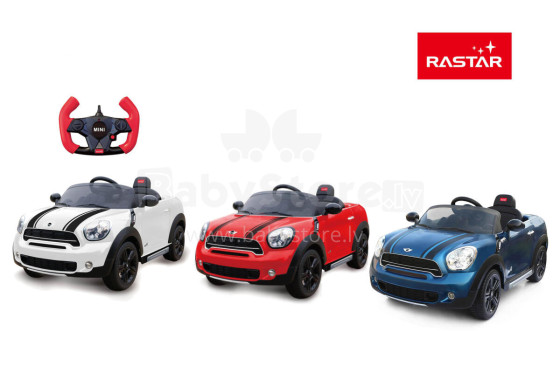 RASTAR Mini Countryman Ride on car 2.4G  6V, assort., 82800