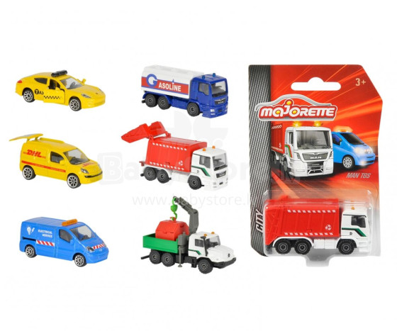 MAJORETTE automodeliai City cars 6 asort, 212057500