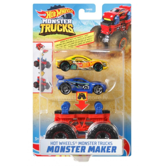 HOT WHEELS Monstru mašīnu veidošanas komplekts, GWW13