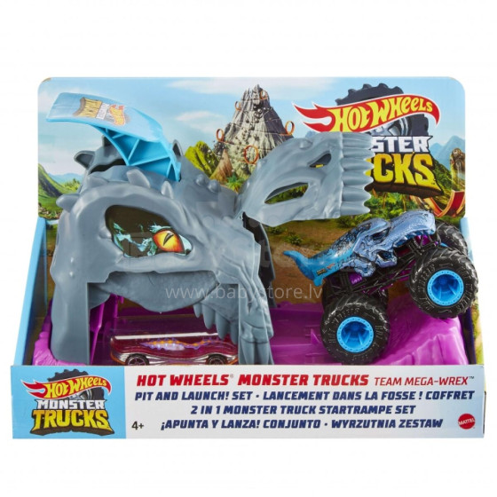 HOT WHEELS Monstru mašīnu palaidēja komplekts, GKY01