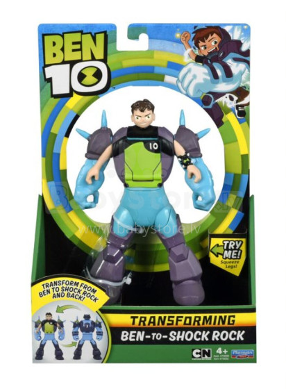 BEN10 beitransformuojanti figūrėlė Benas pavirsta į Shockrock, 76692