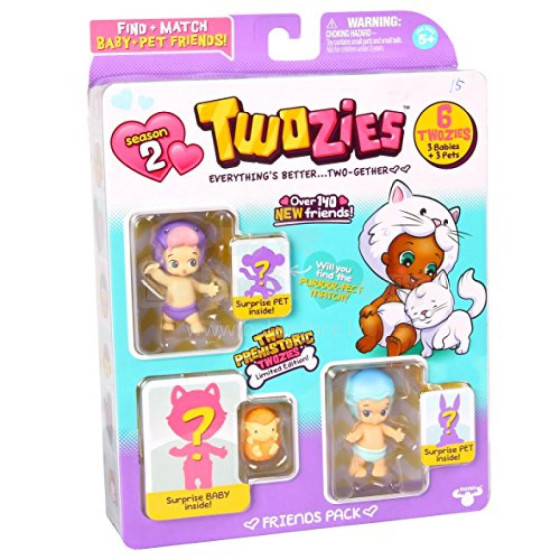 TWOZIES figures set 3pcs Friends S2, 57013