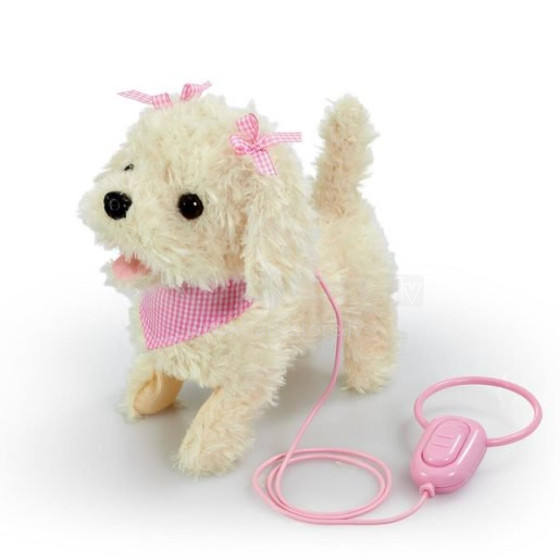 PITTER PATTER PETS walk along cream with bow, 315-11118-B