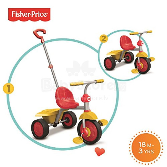 FISHER PRICE triratukas Glee 2 IN 1, 3350533