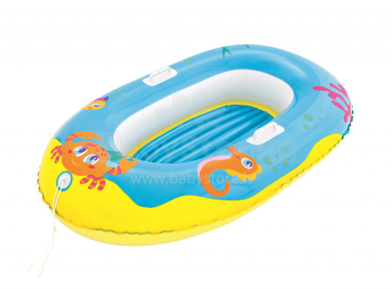 BESTWAY laiva Happy Crustacean Junior 1.19m x 79cm., dažādas, 34009