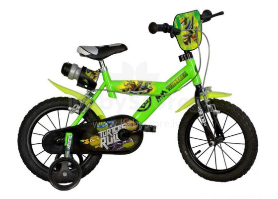 DINO BIKES divritenis 14" NINJA TURTLES, 143G-NT