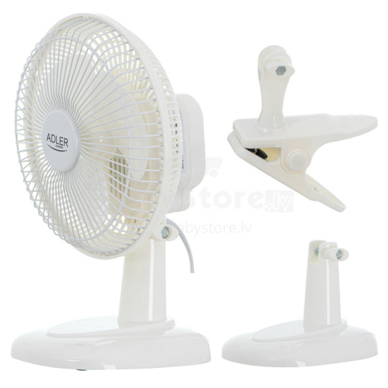 Ikonka Art.KX3786 Adler AD 7317 15 cm ventilators ar klipu + pamatnes