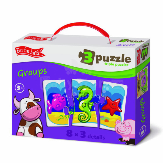 KidyBox Art.F-02507 Triple Puzzle - Groups