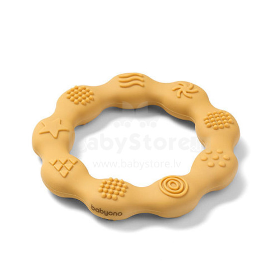 825/01 Silicone teether RING Yellow