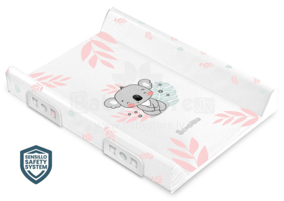 Stiffened Changing Pad WITH SAFETY SYSTEM - SAFARI KOALA 70 cm