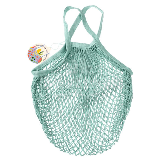 Duck Egg Blue Organic Cotton Net Bag, Rex London