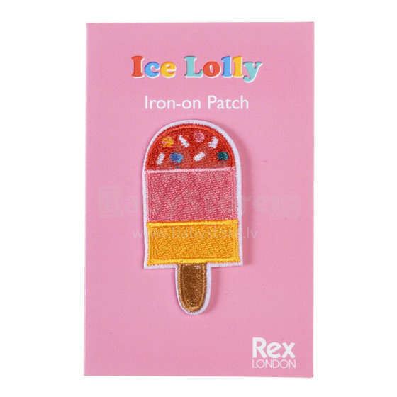 Iron On Ice Lolly Patch, Rex London