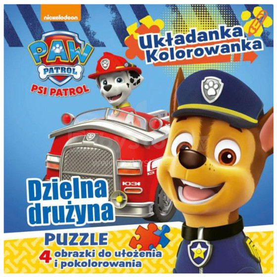 KSIĄŻECZKA PSI PATROL DZIELNA DRUŻYNA