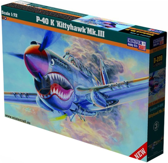 SAMOLOT MODEL P-40 KITTYHAWK MK.II 1:72