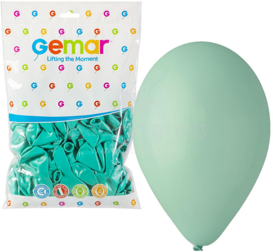 BALON PASTEL 10  TURKUSOWY 100 SZTUK