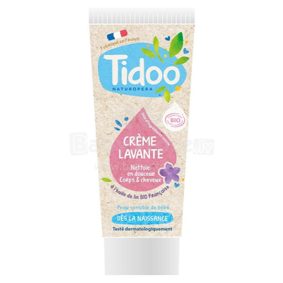 Tidoo Nature The Сares Art.142559 Mitrinošs un barojošs krēms ar lina estraktu 100 ml.