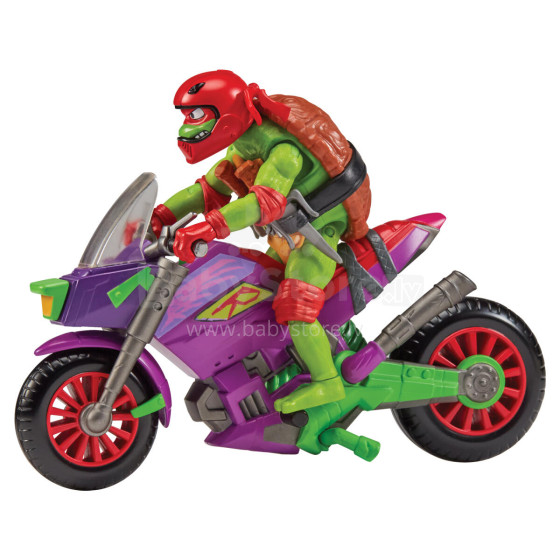 TMNT motociklas su figūrėle Purple Dragon Cycle Raphael, 84306