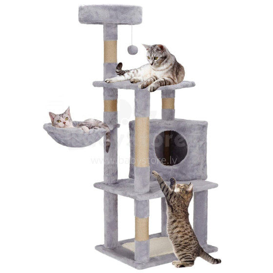 Multi-level cat house Springos PA1040 124 cm