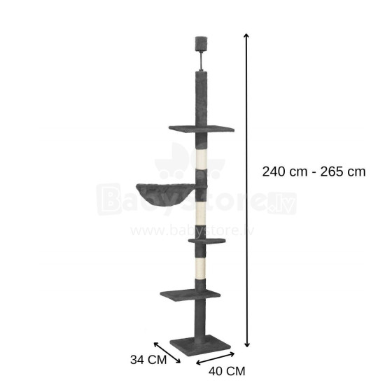 Daudzlīmeņu kaķu māja Springos PA1051 245 - 260 cm