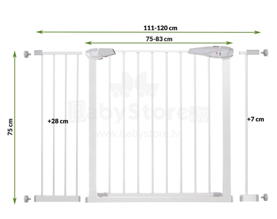 Drošibas barjera Springos SG00001AC 76-120 cm