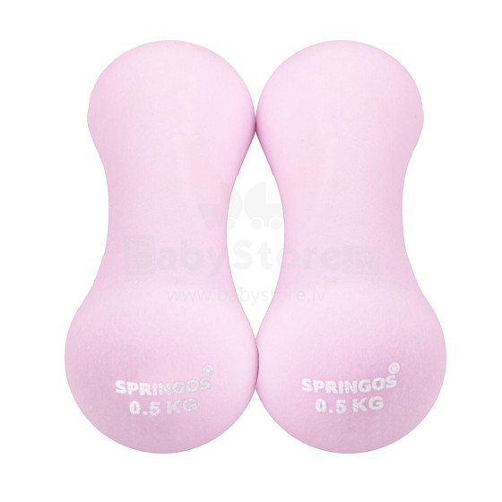 Neoprene dumbbells Springos FA1037 2 x 0.5kg