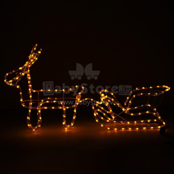 CL1226 LIGHT REINDEER WITH 192 LED SLEIDER